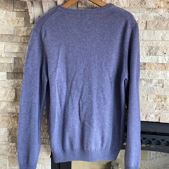 Giasone wool cashmere vneck sweater lavender - Picture 8 of 16